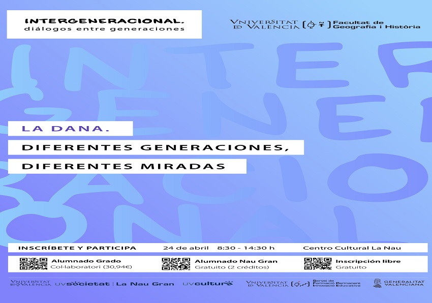 Imagen del evento:UVColaboratorio:La DANA.Diferentes generaciones,diferentes miradas.2 créd.ECTS.